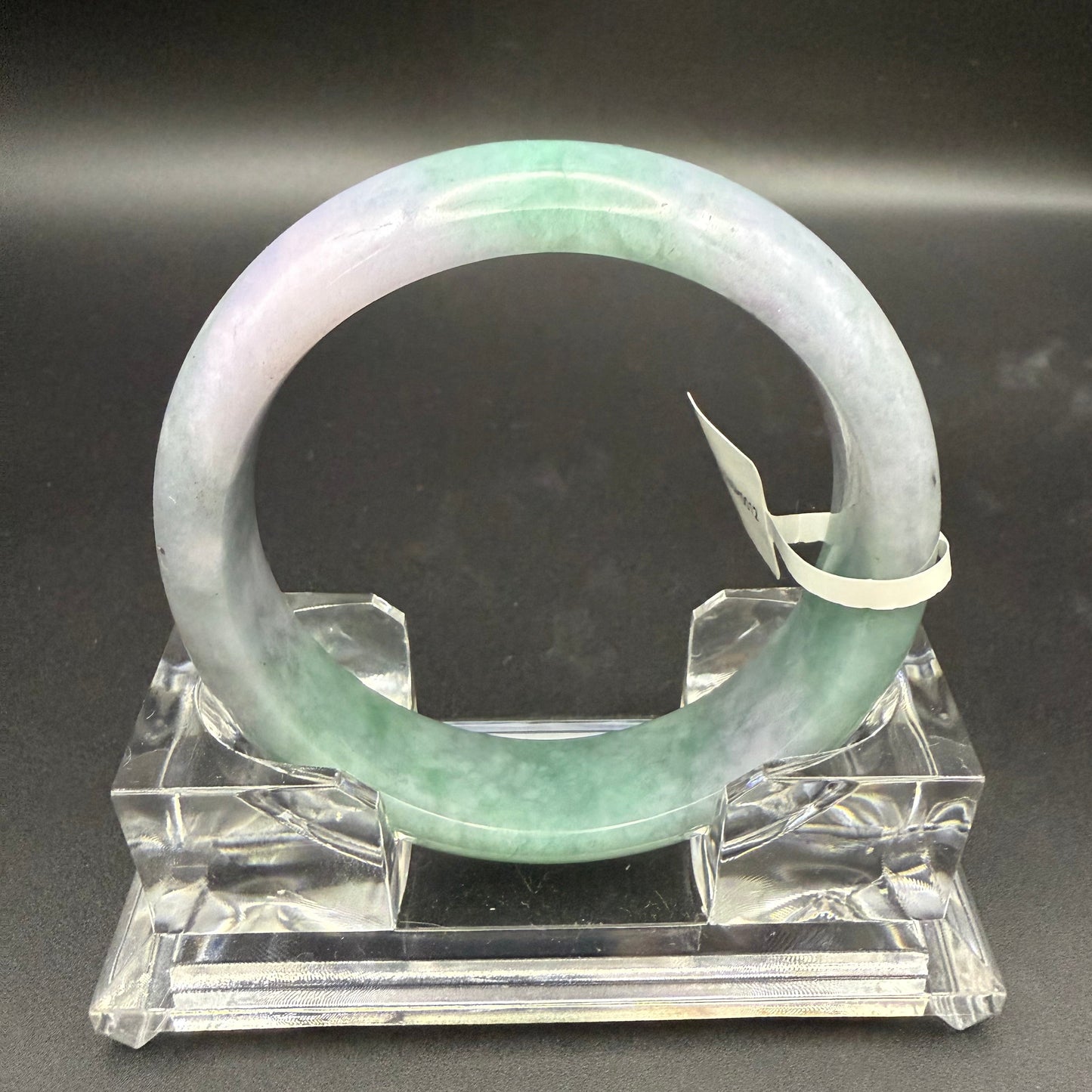 12. Purple and Green Jade Bangle