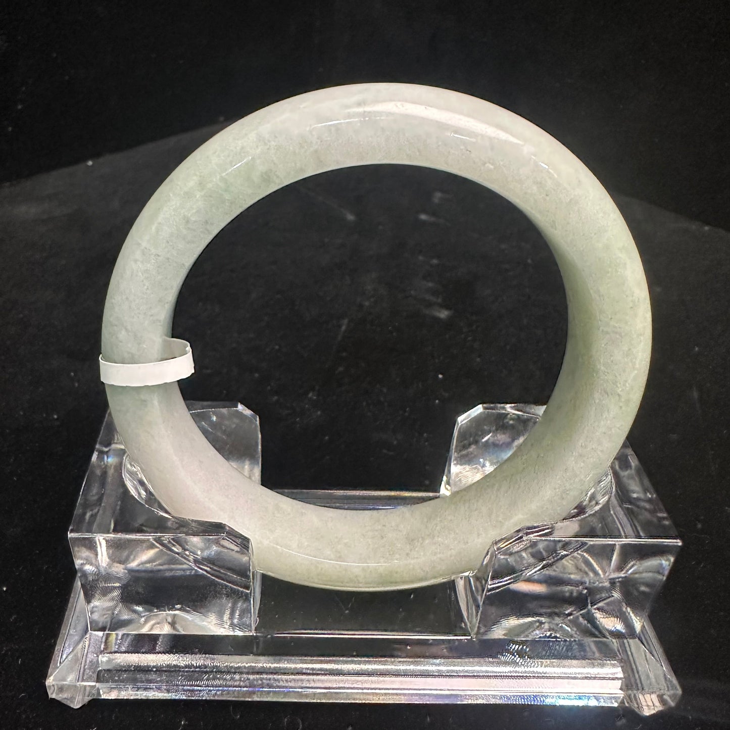 28. Pale Green and White Jade Bangle