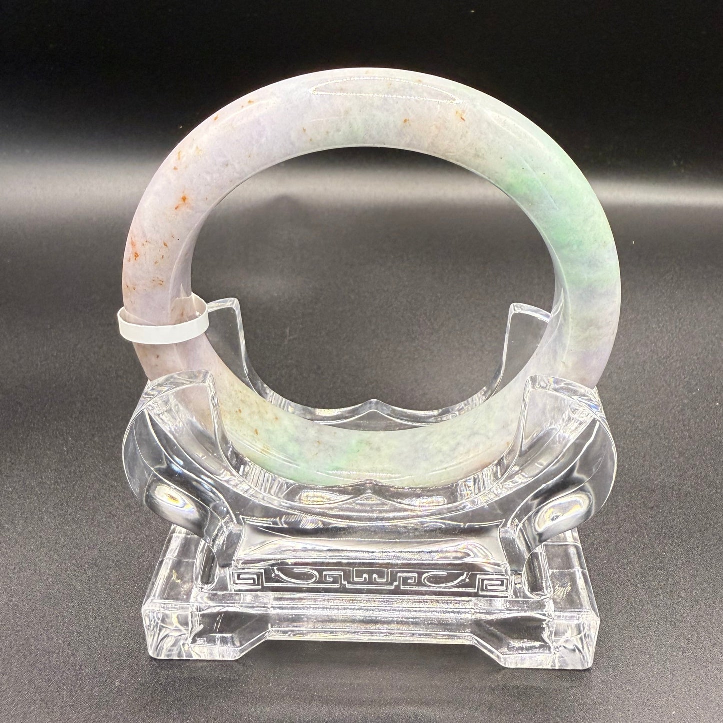 29. Green and Lavender with Stardust Jade Bangle