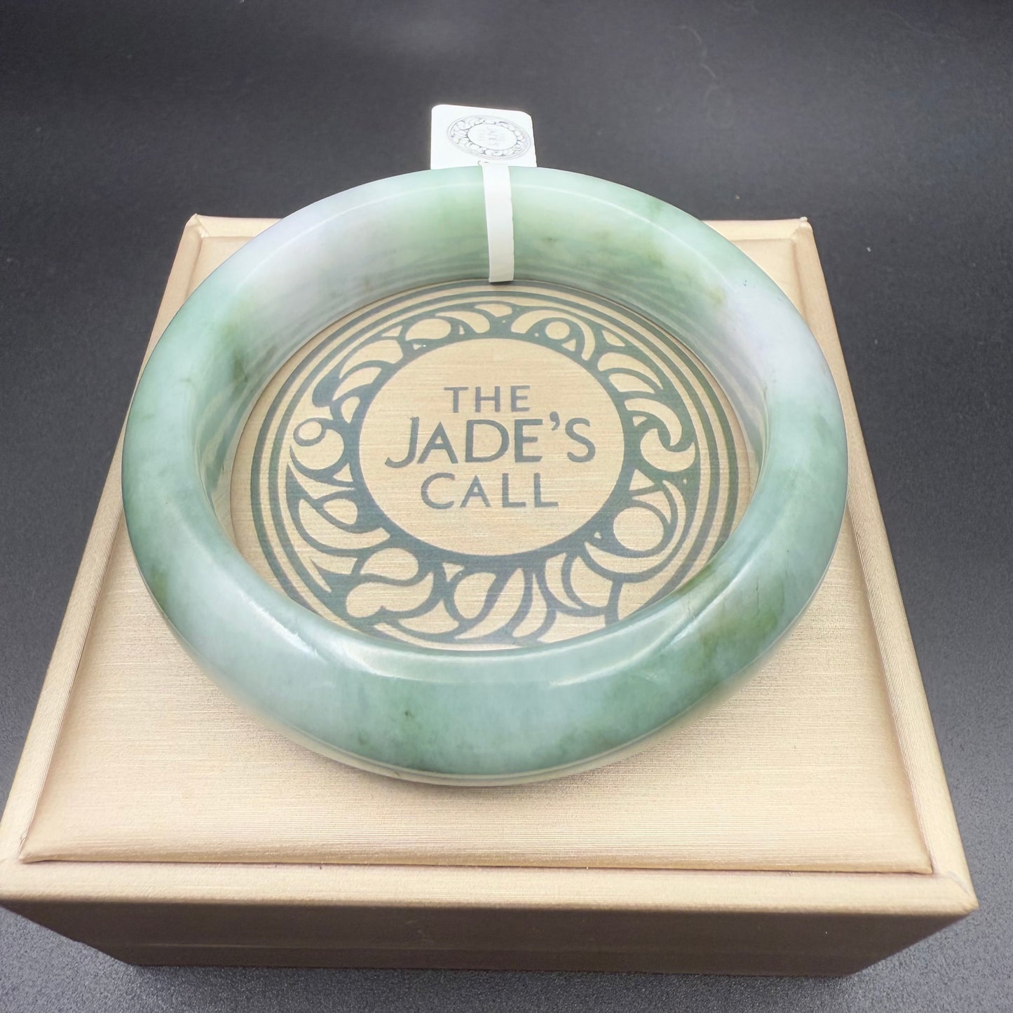 37. Sporadic greens Jade bangle