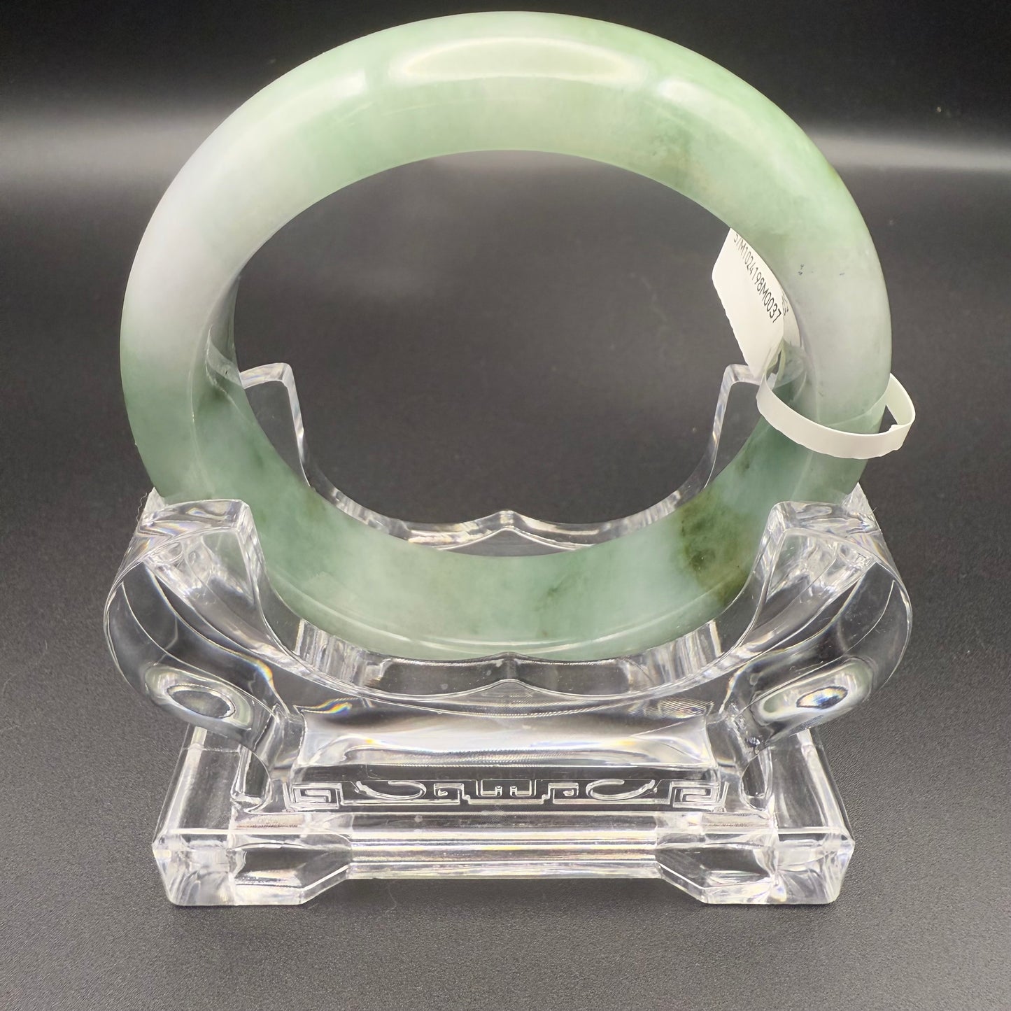37. Sporadic greens Jade bangle