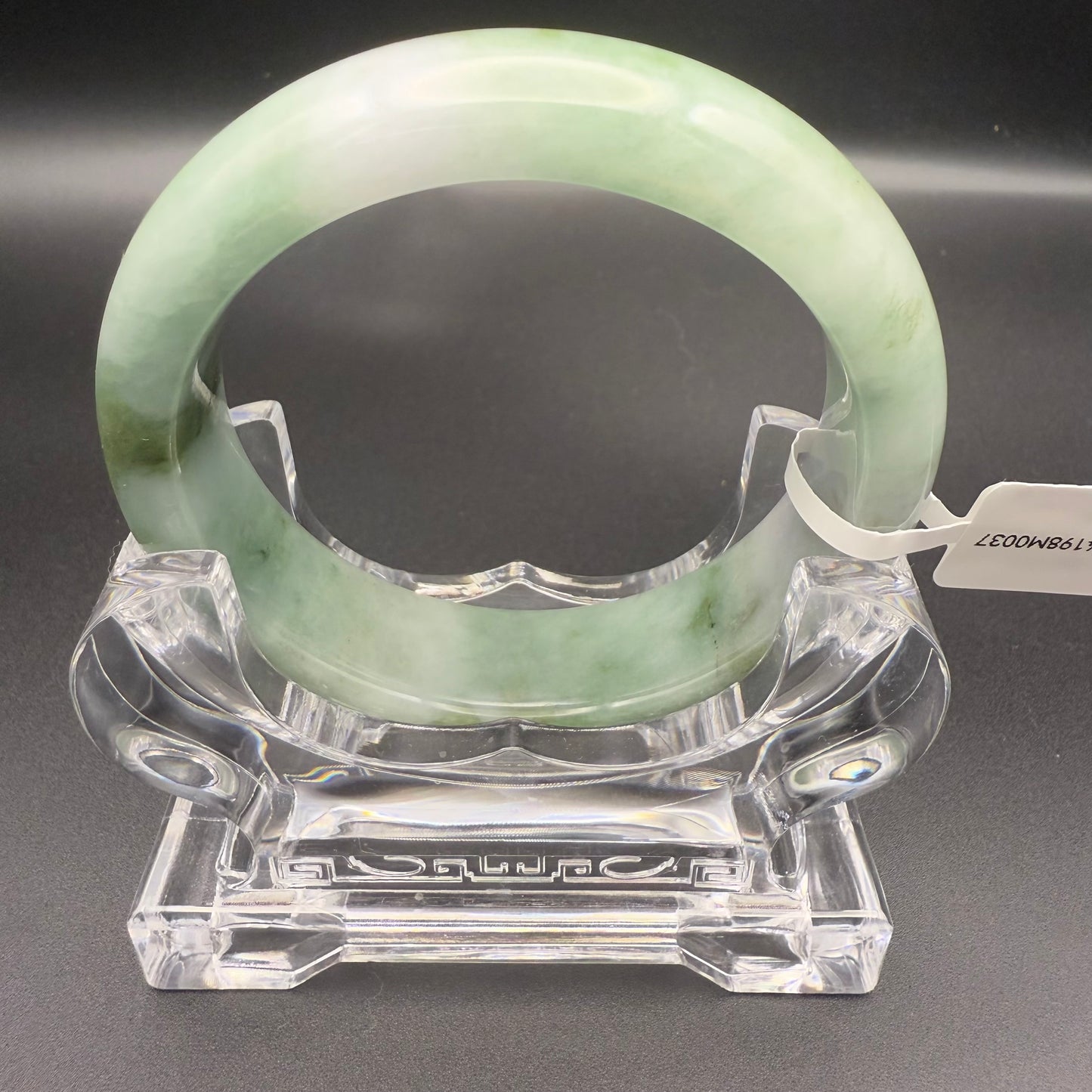 37. Sporadic greens Jade bangle