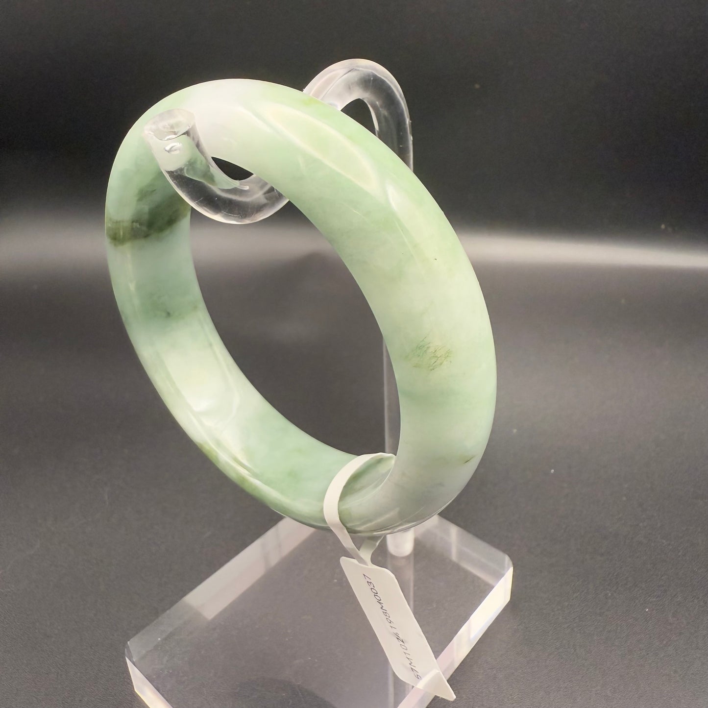 37. Sporadic greens Jade bangle