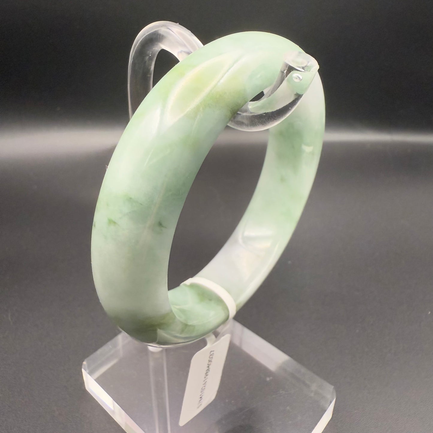37. Sporadic greens Jade bangle