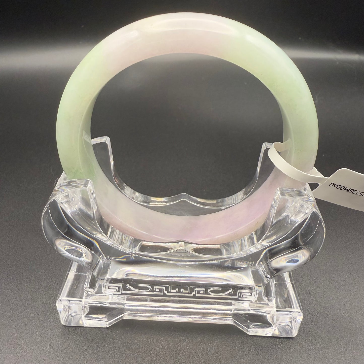 40. Light Green and light purple Jade Bangles