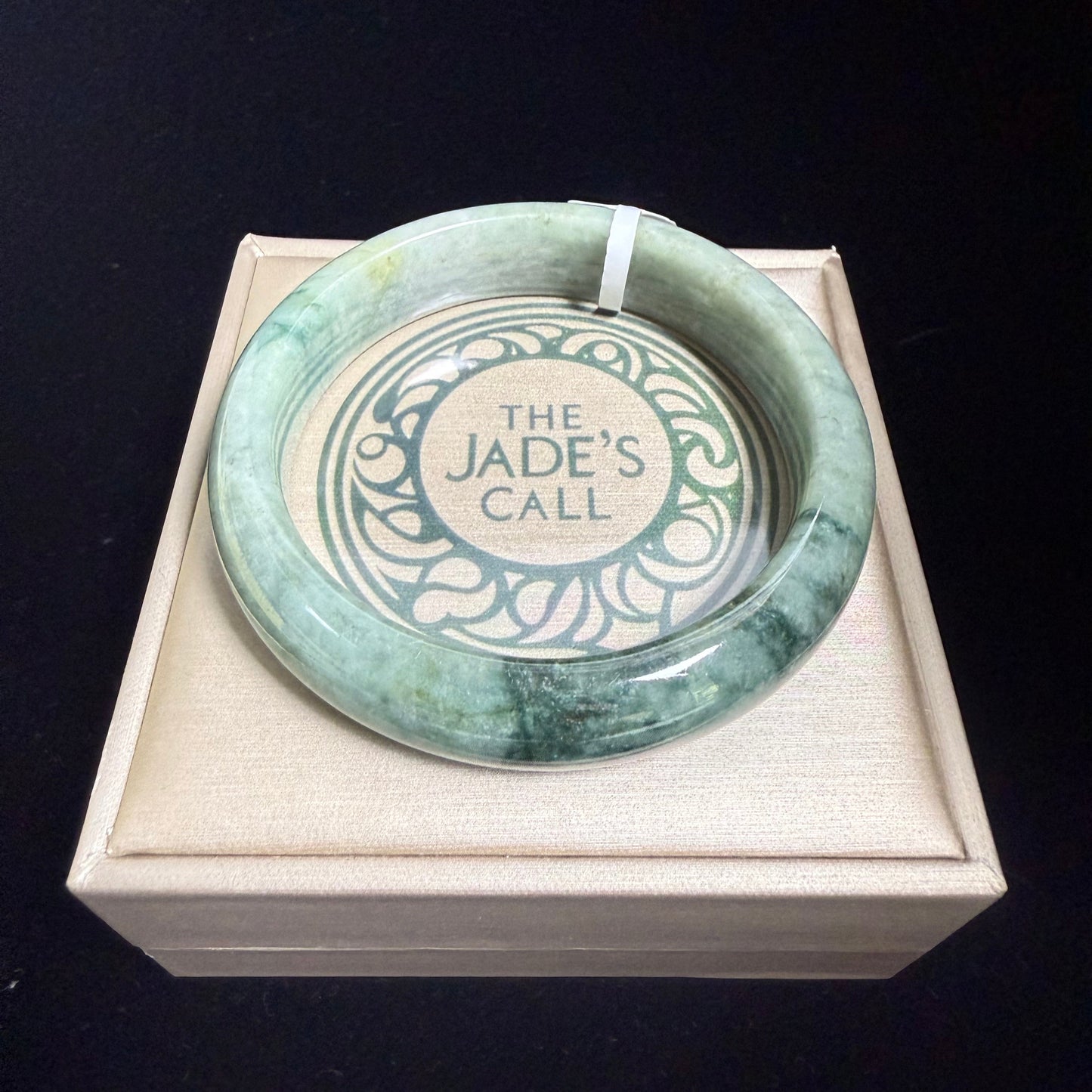 63. Green with green jade bangles