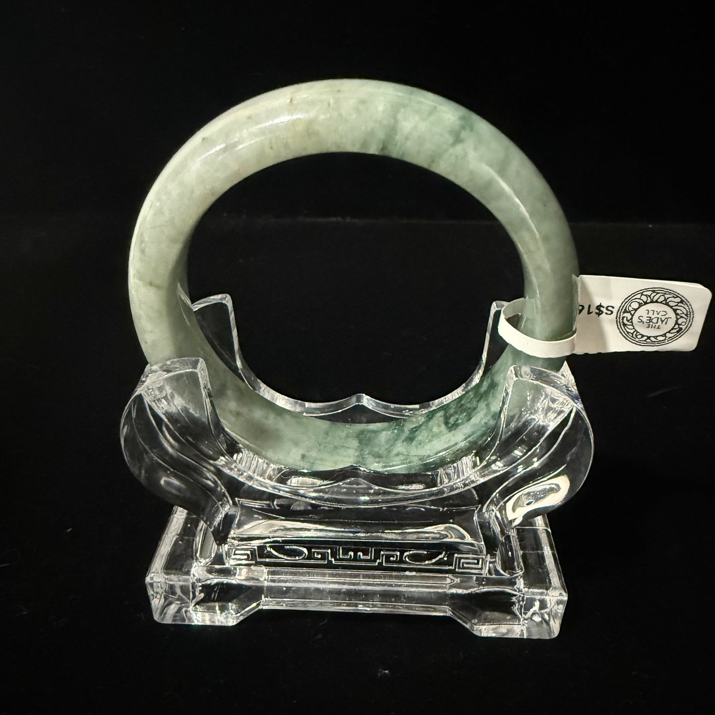 63. Green with green jade bangles