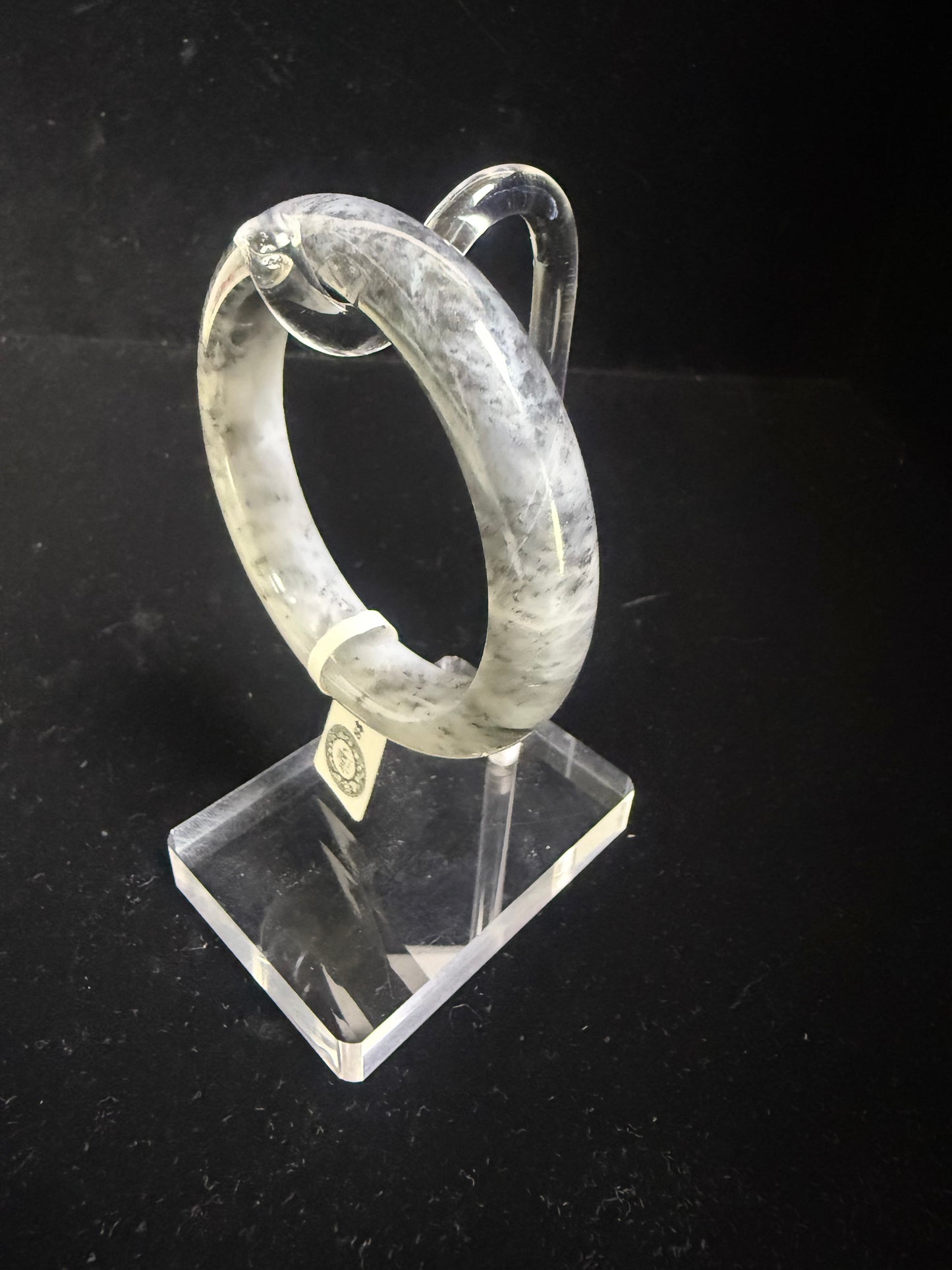 69. Black greyish Jade bangles