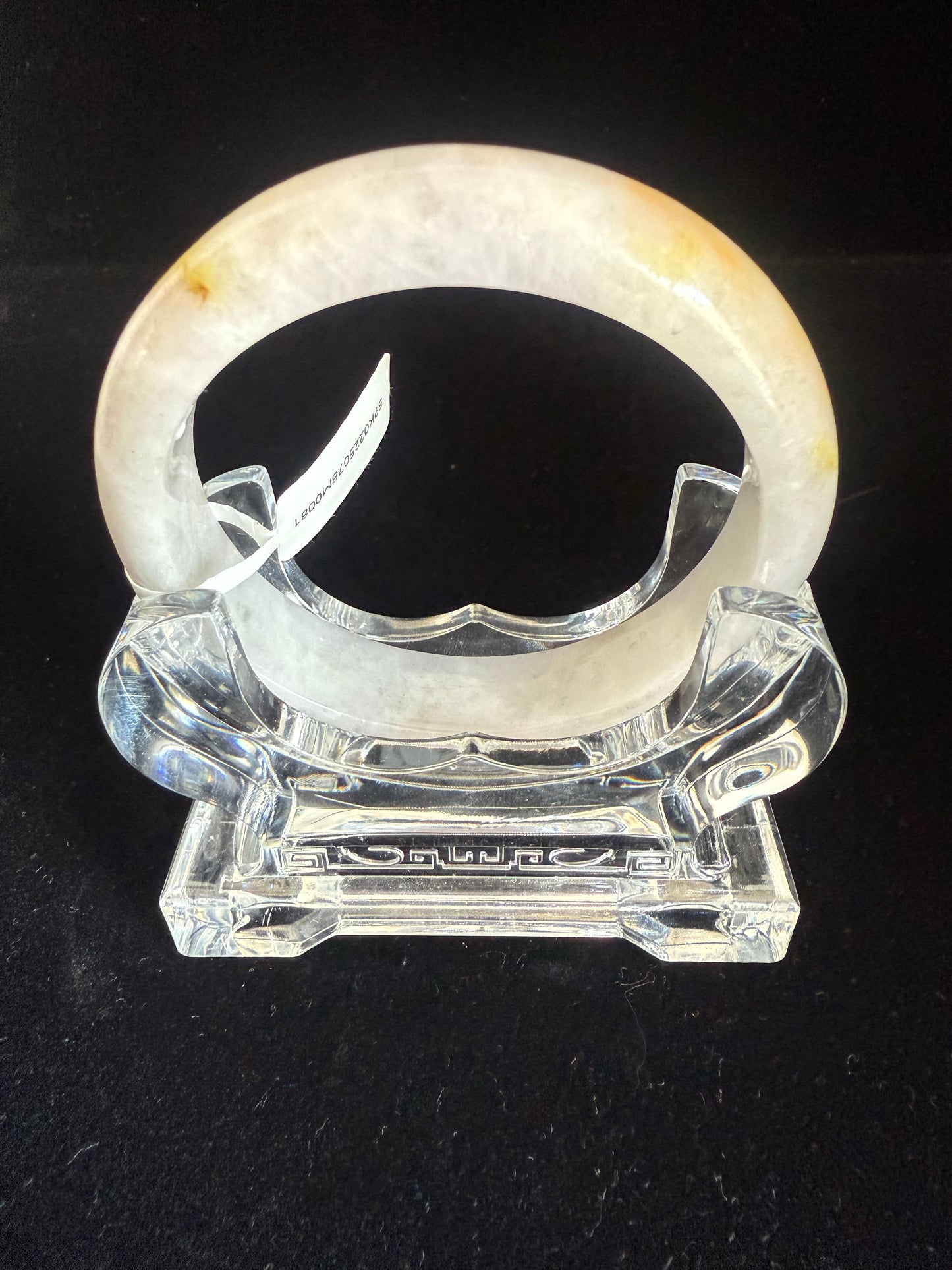 81. Lavender base with yellow Jade bangle