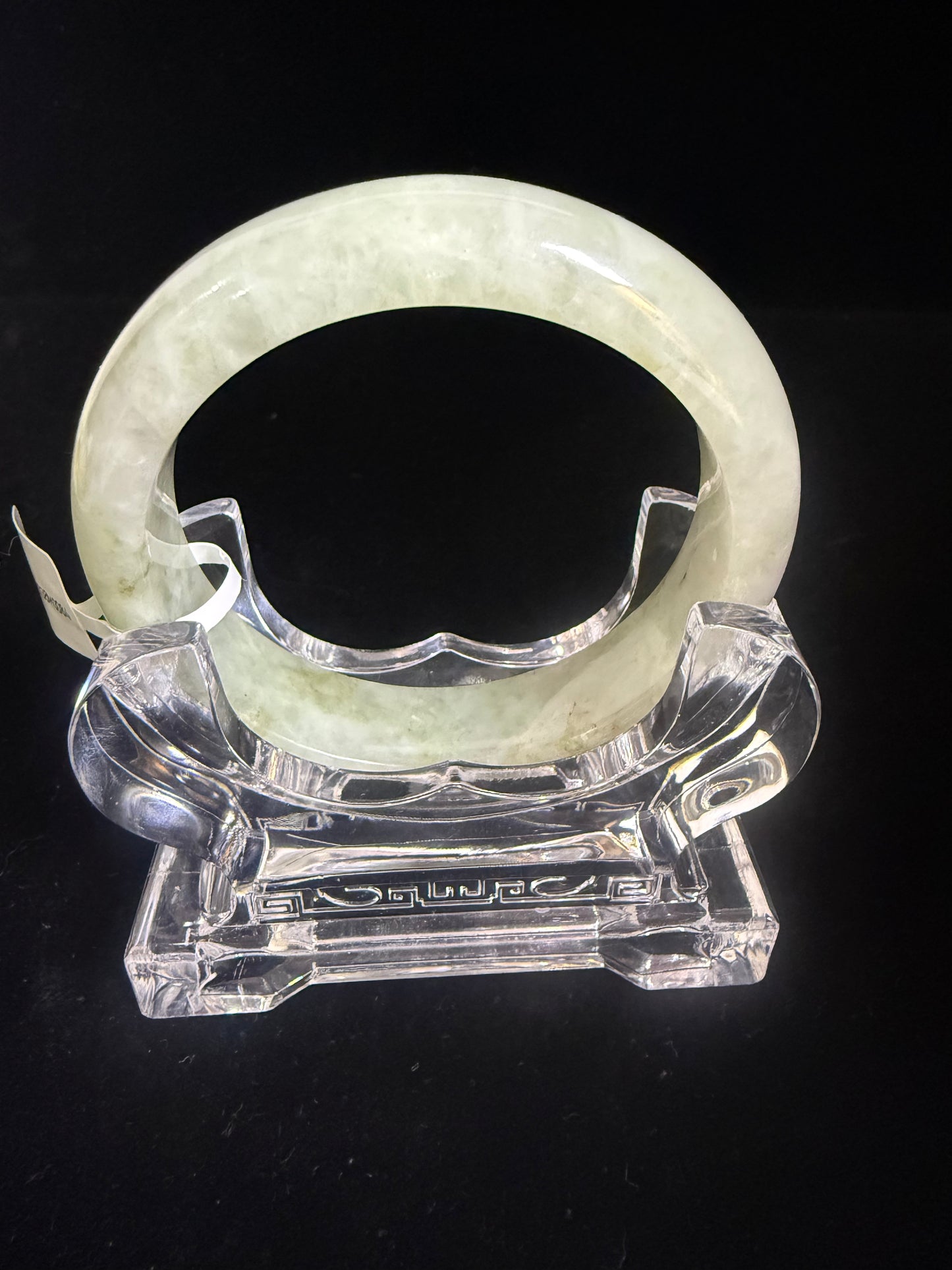 84. Light Tint of green Jade Bangle