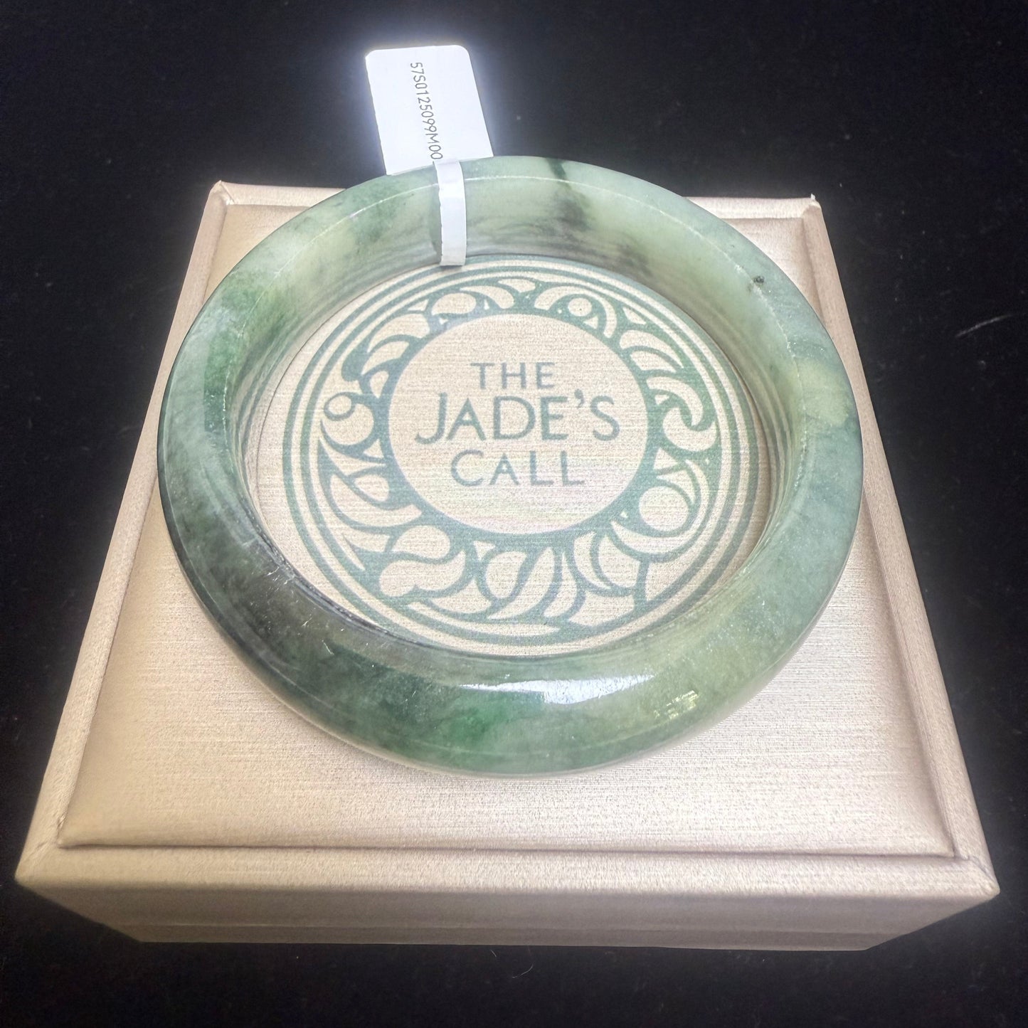 89. Combination of dark and light green jade Bangle