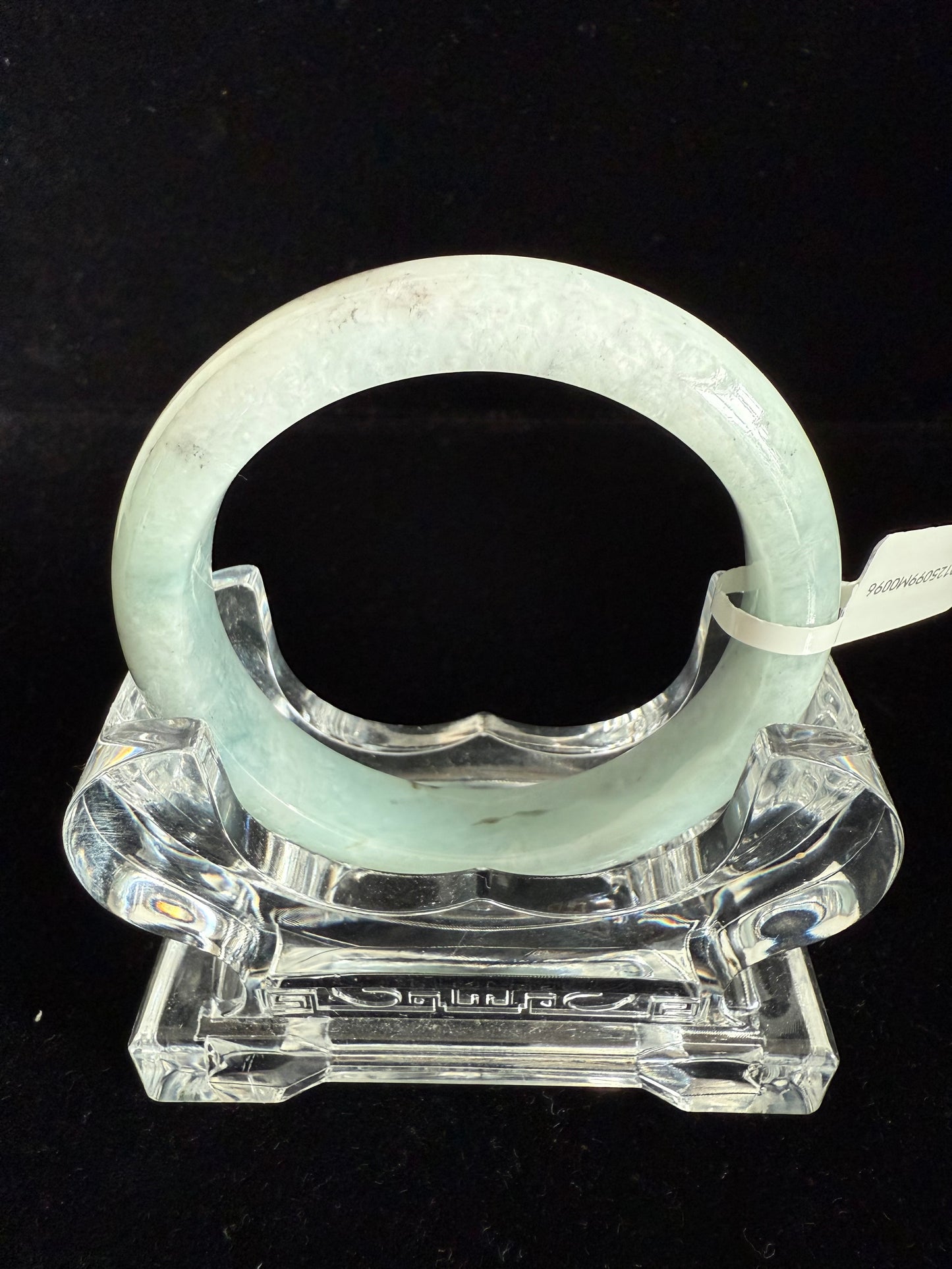 96. Greyish blue green jade bangle