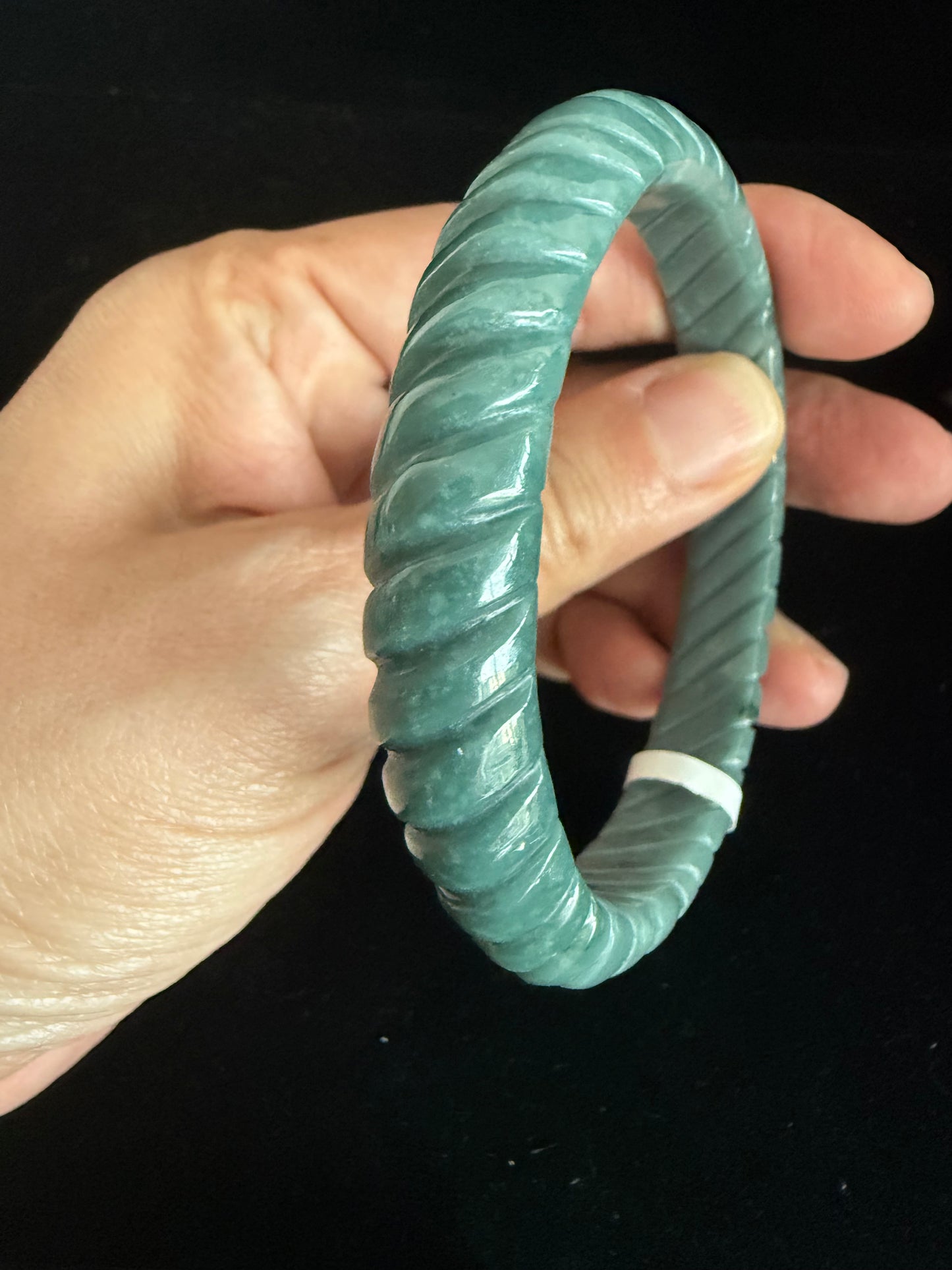 200. Guatemala type A jadeite bangle