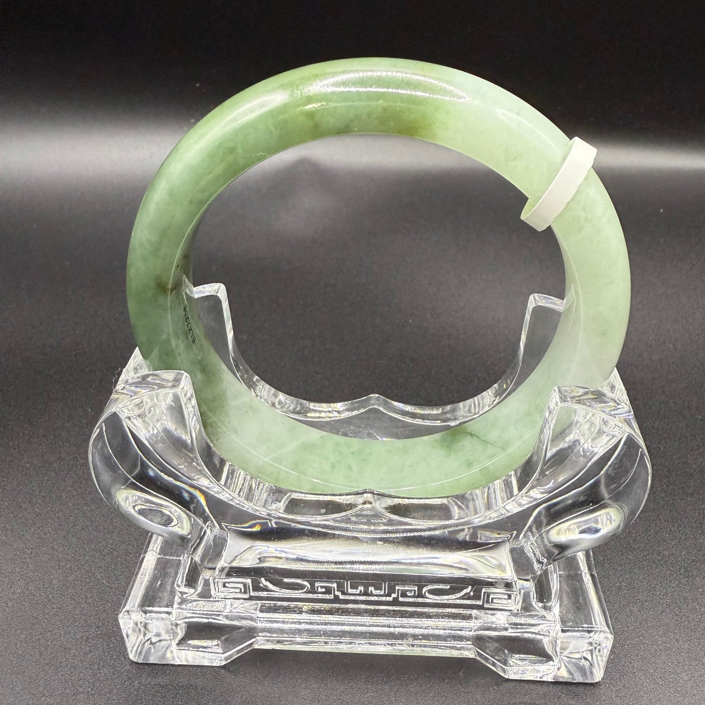 30. Half Greens Jade bangle