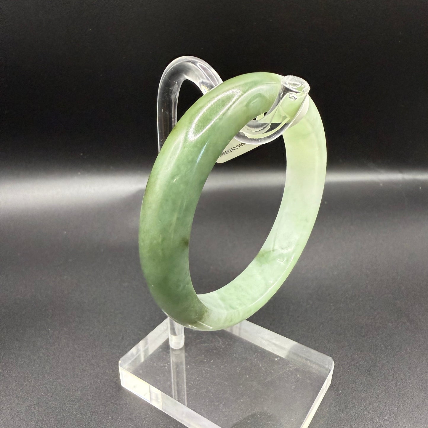 30. Half Greens Jade bangle
