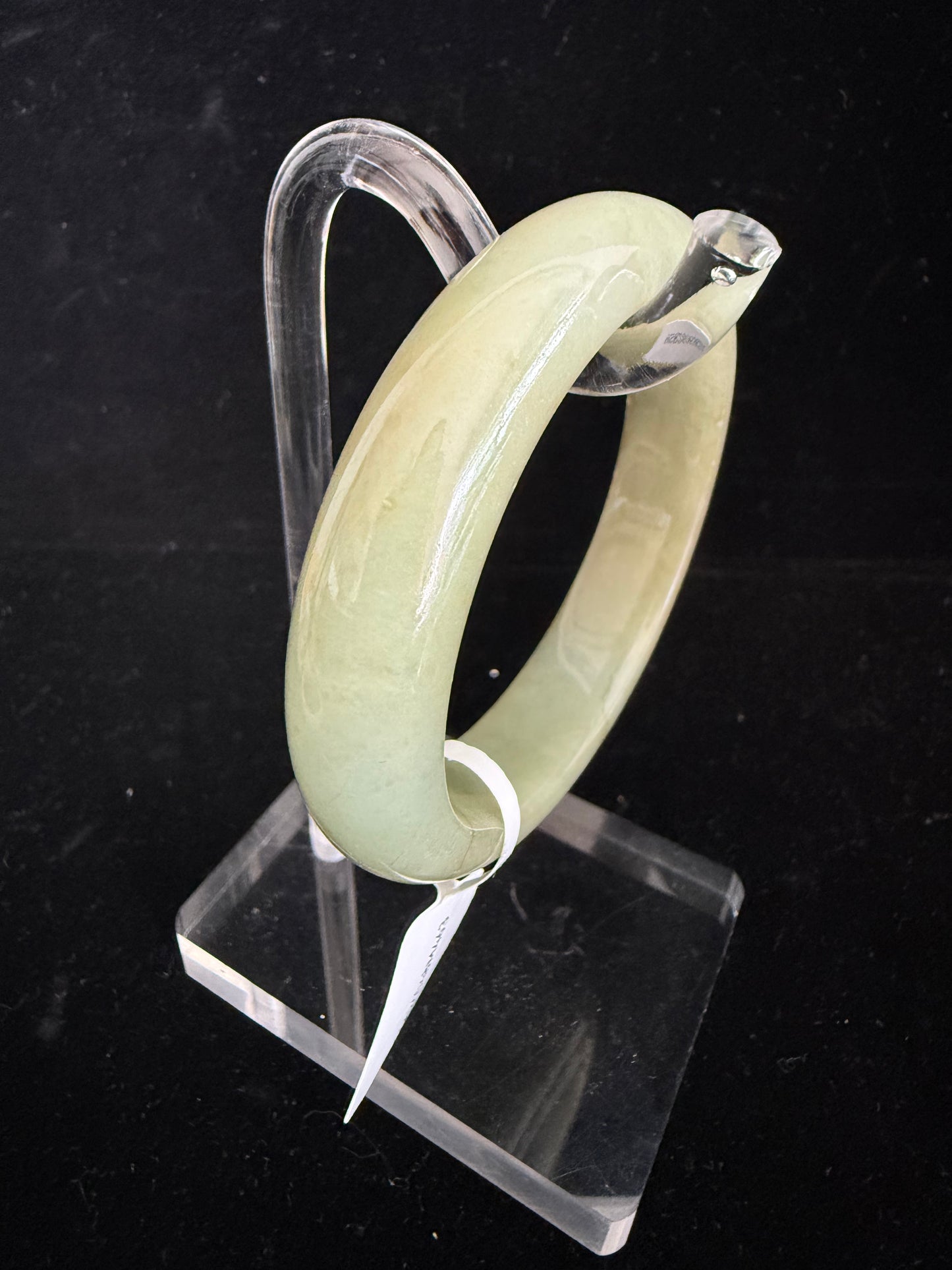 463. Pale Celadon Jade Bangle