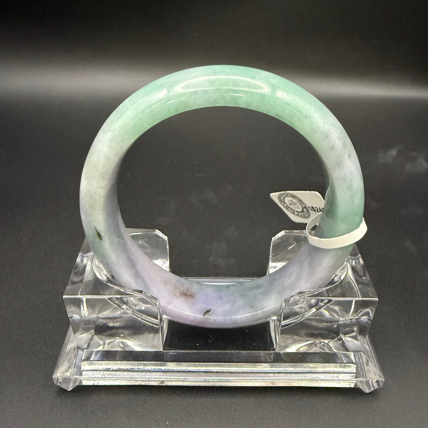 12. Purple and Green Jade Bangle