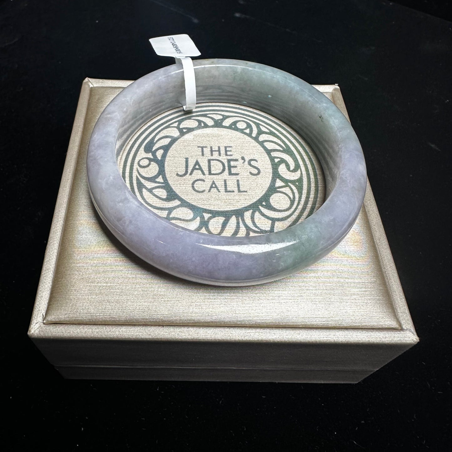 15. Lavender and Green Jade Bangle