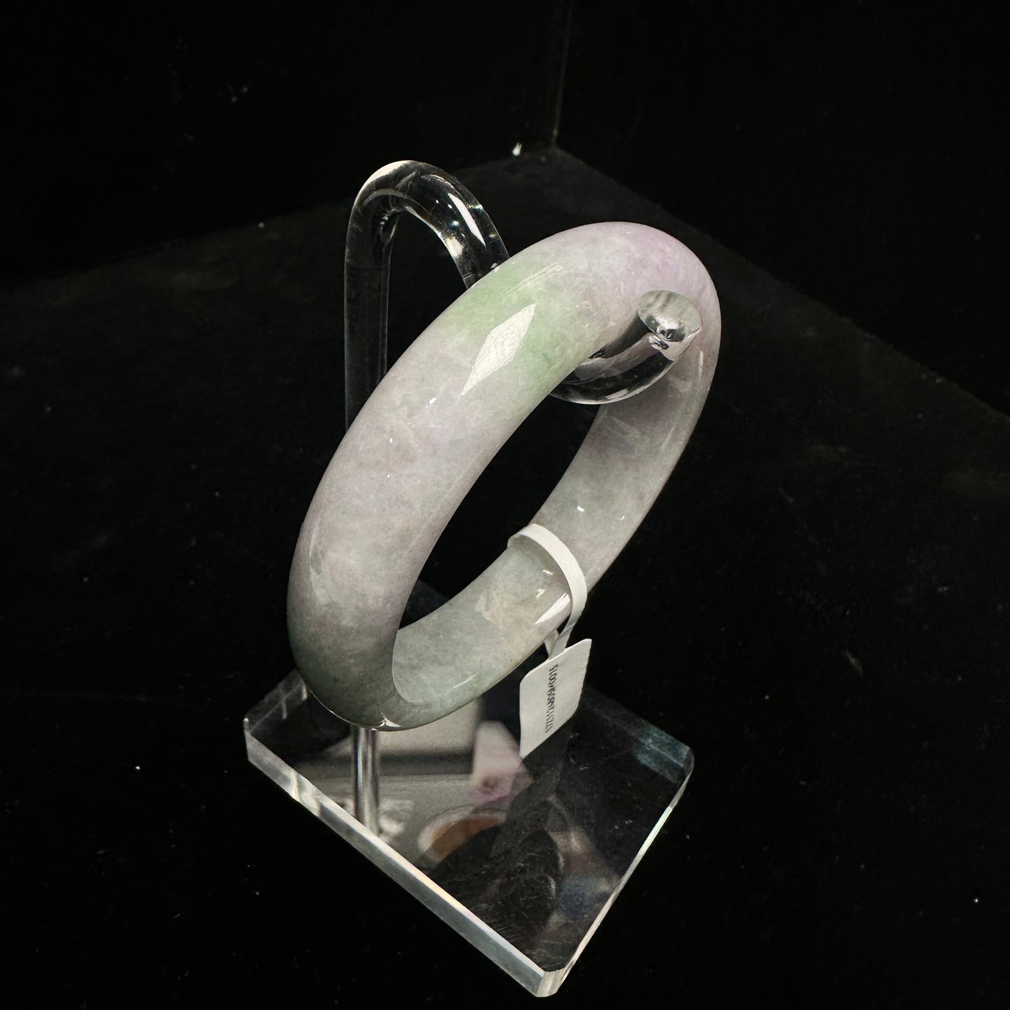 15. Lavender and Green Jade Bangle