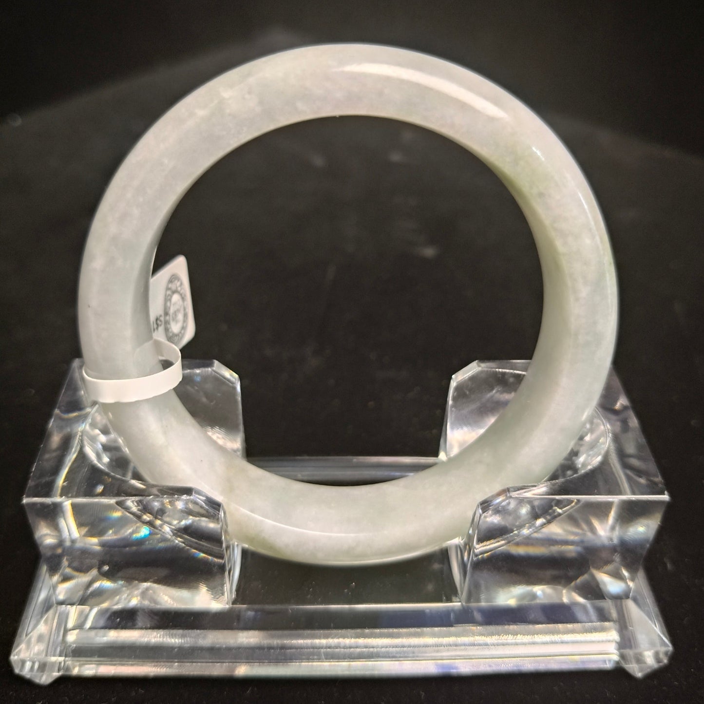 25. Tones of Green Jade Bangle