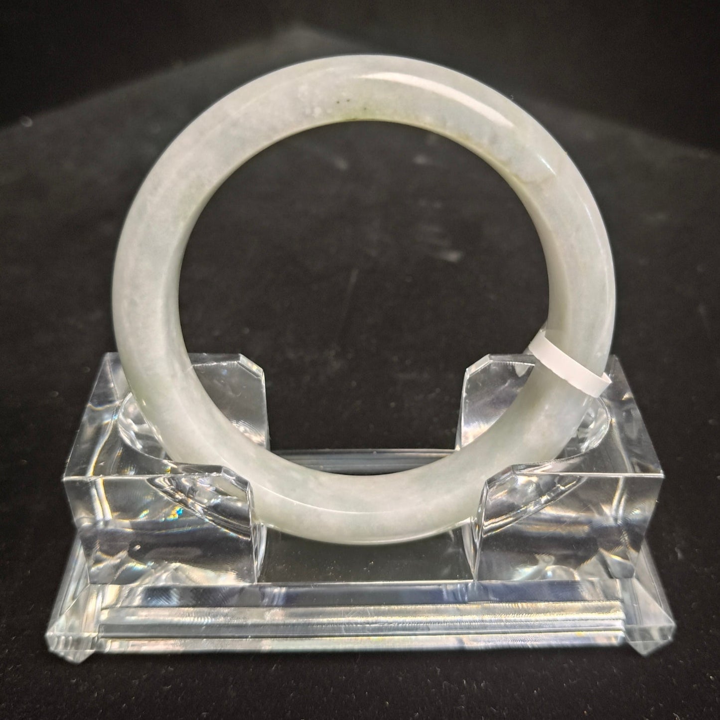 25. Tones of Green Jade Bangle