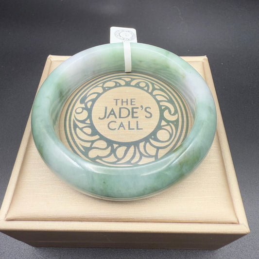 37.  Sporadic greens Jade bangle