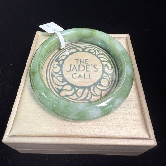 64. Green mix white Jade bangle