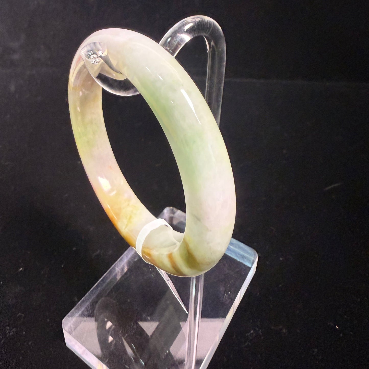 65. Multiple color Jade bangles