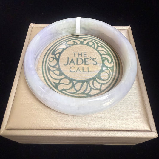 71. Light lavender, green, jade bangle