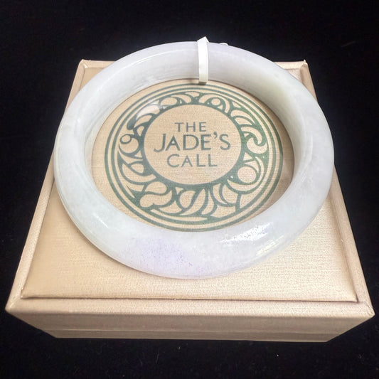72. Glossy white Jade bangles