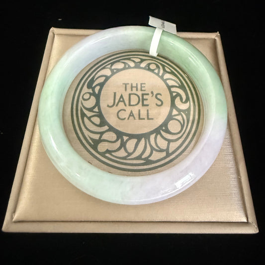 79. Green and Light lavender Jade bangle