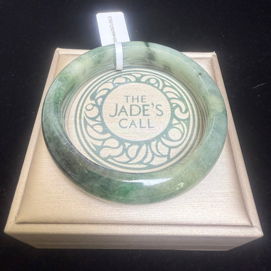 89. Combination of dark and light green jade Bangle