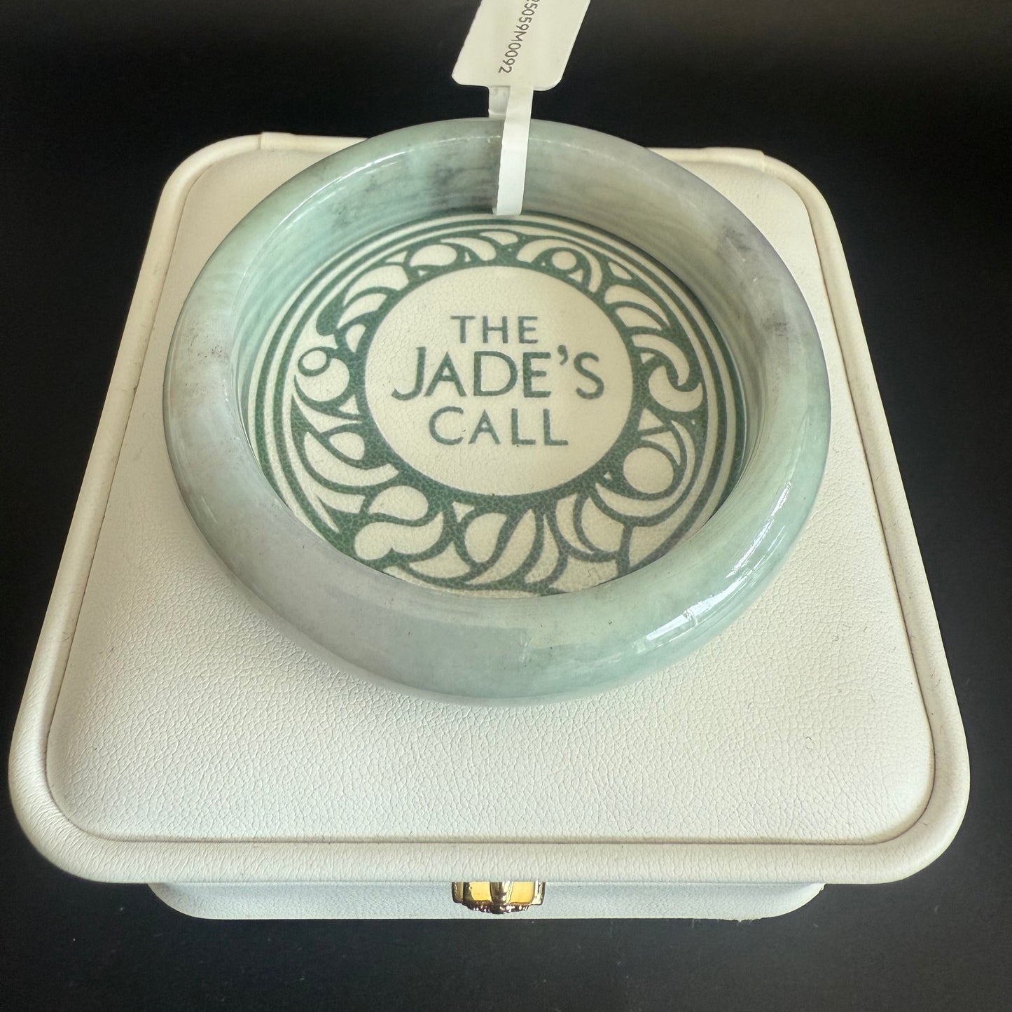 92. Light green Jade bangle
