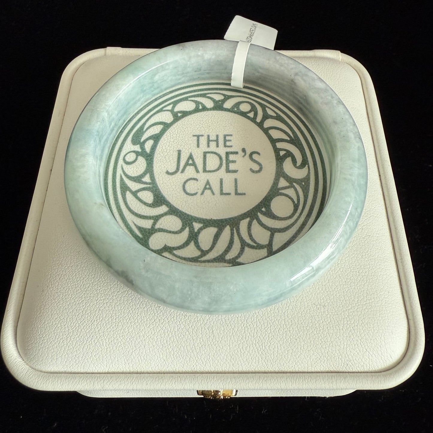 96. Greyish blue green jade bangle
