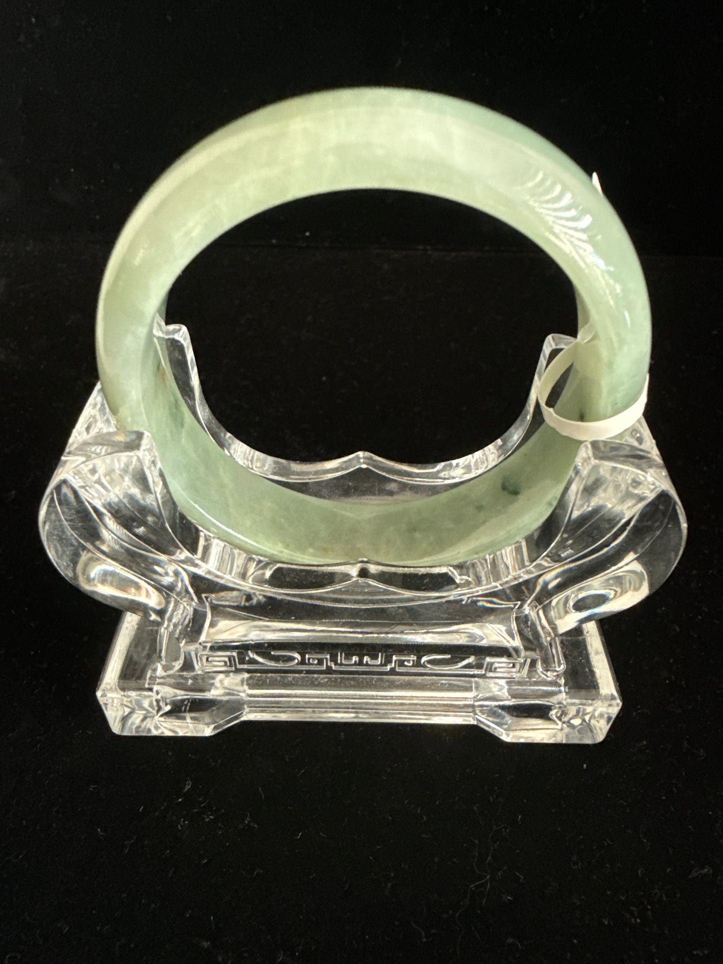 112. Glossy green Jade bangle