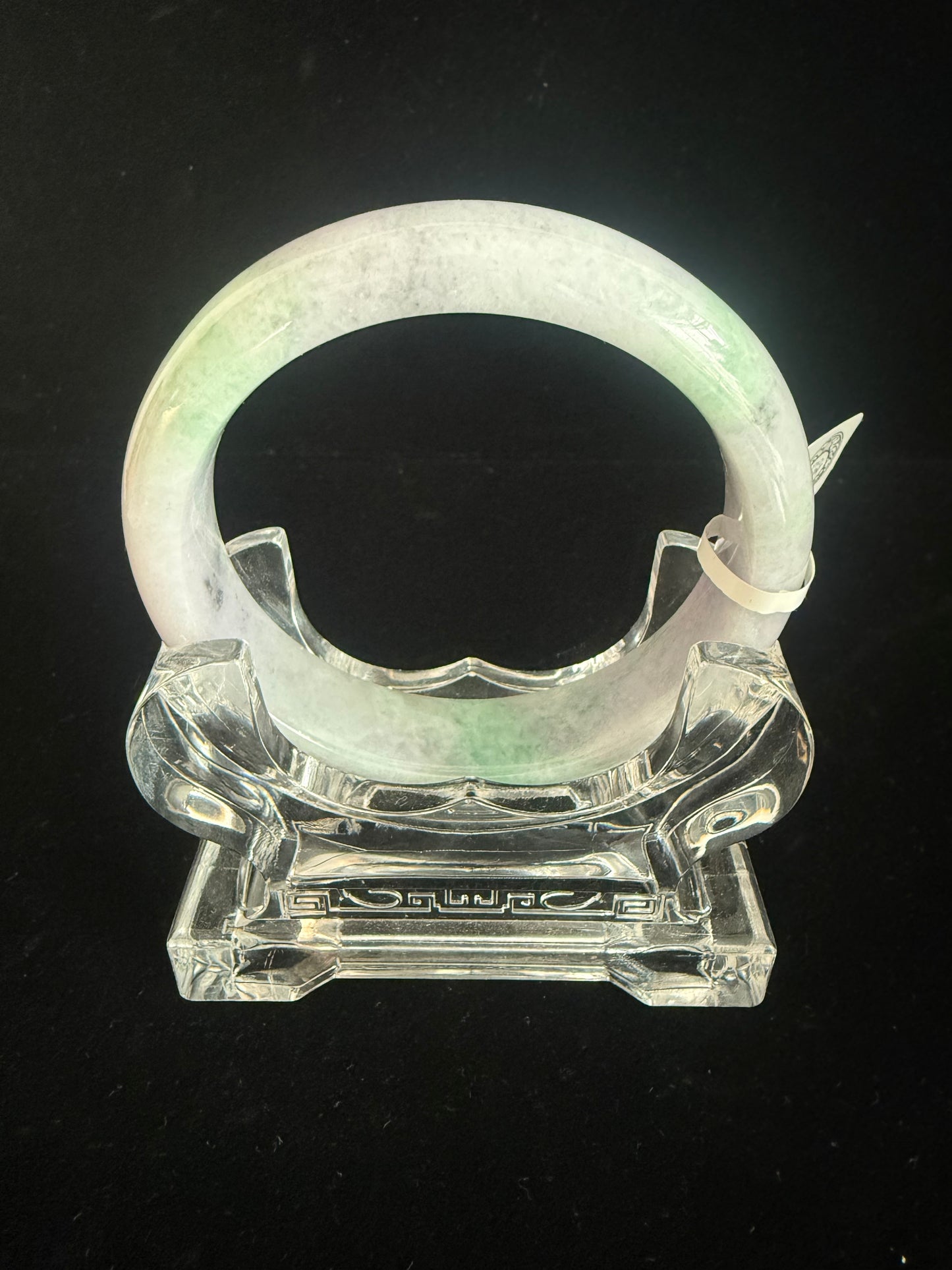 194. Lavender & Green blend Jade Bangle