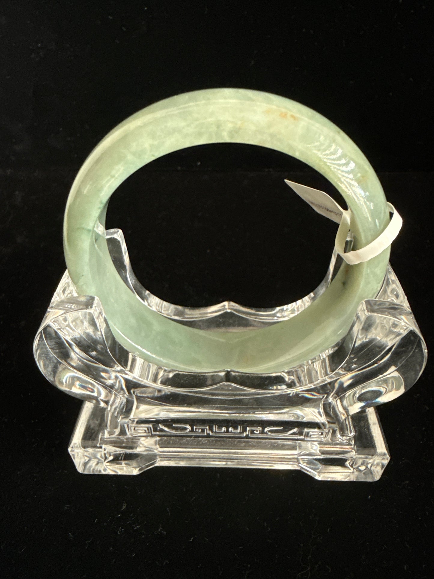112. Glossy green Jade bangle