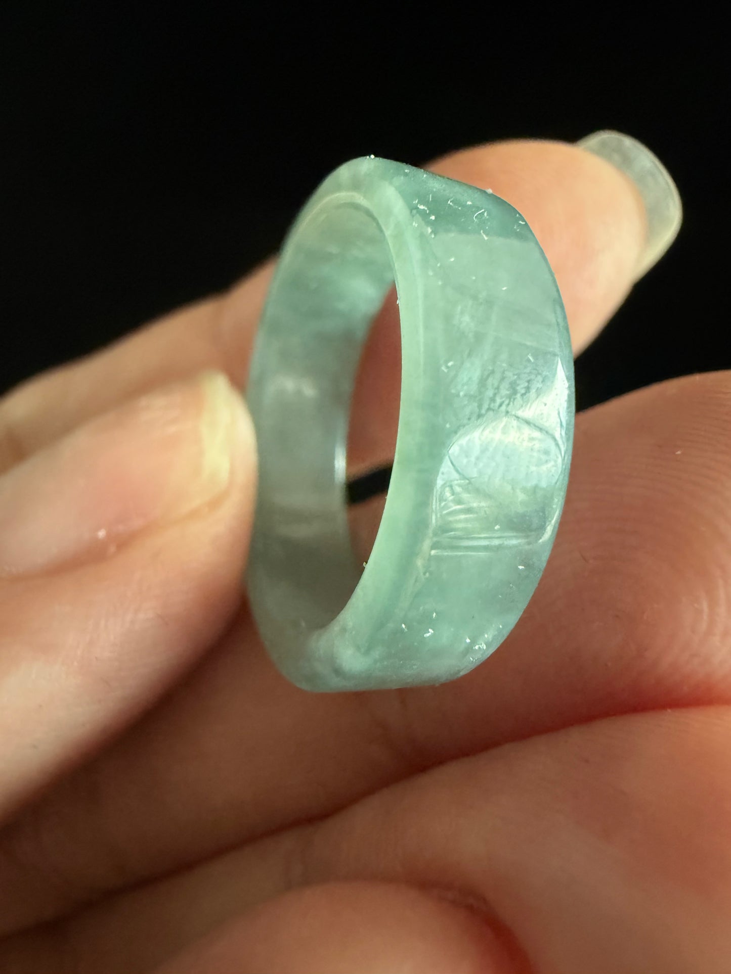 R502. Jadeite Ring Band