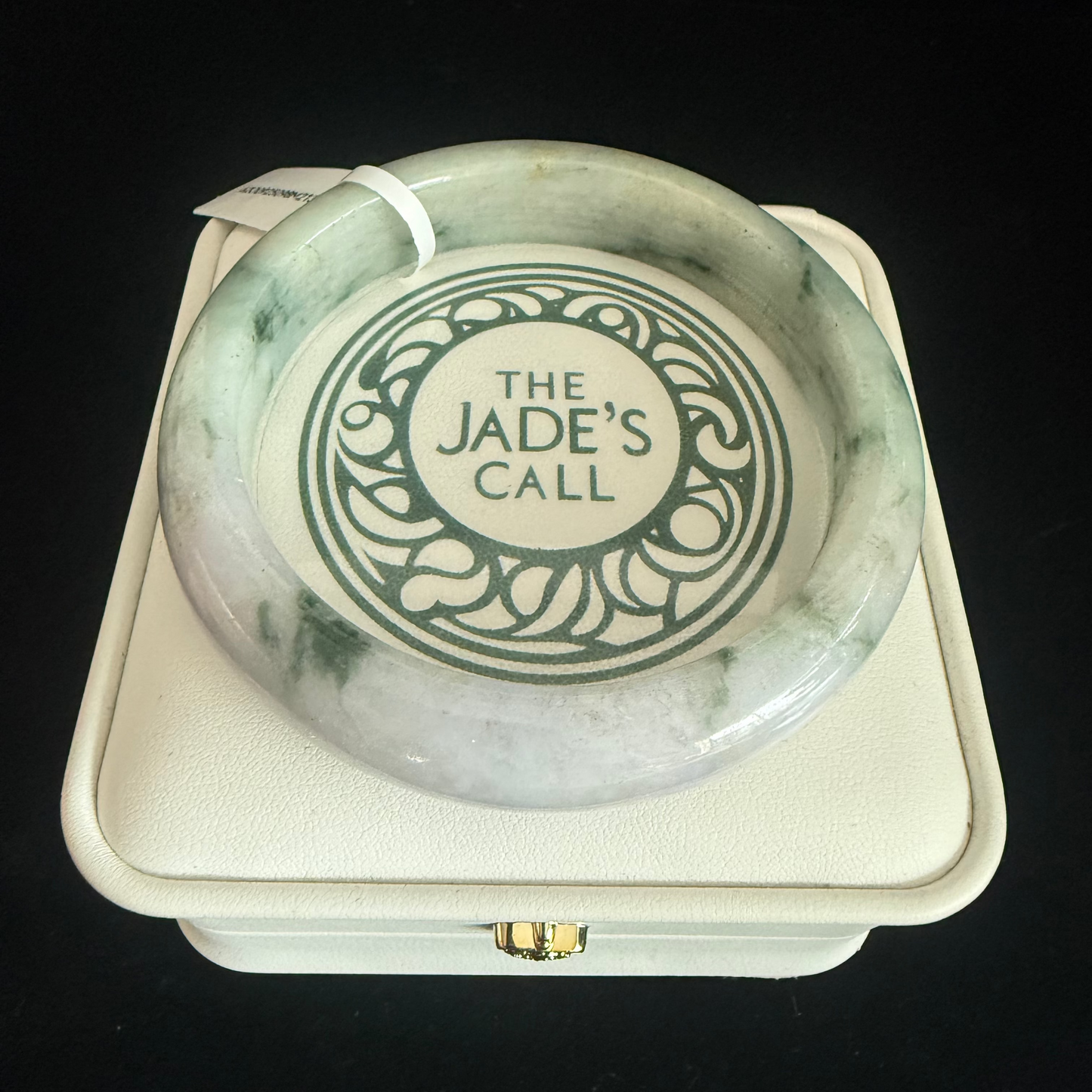 213. Floating flower Jade Bangle