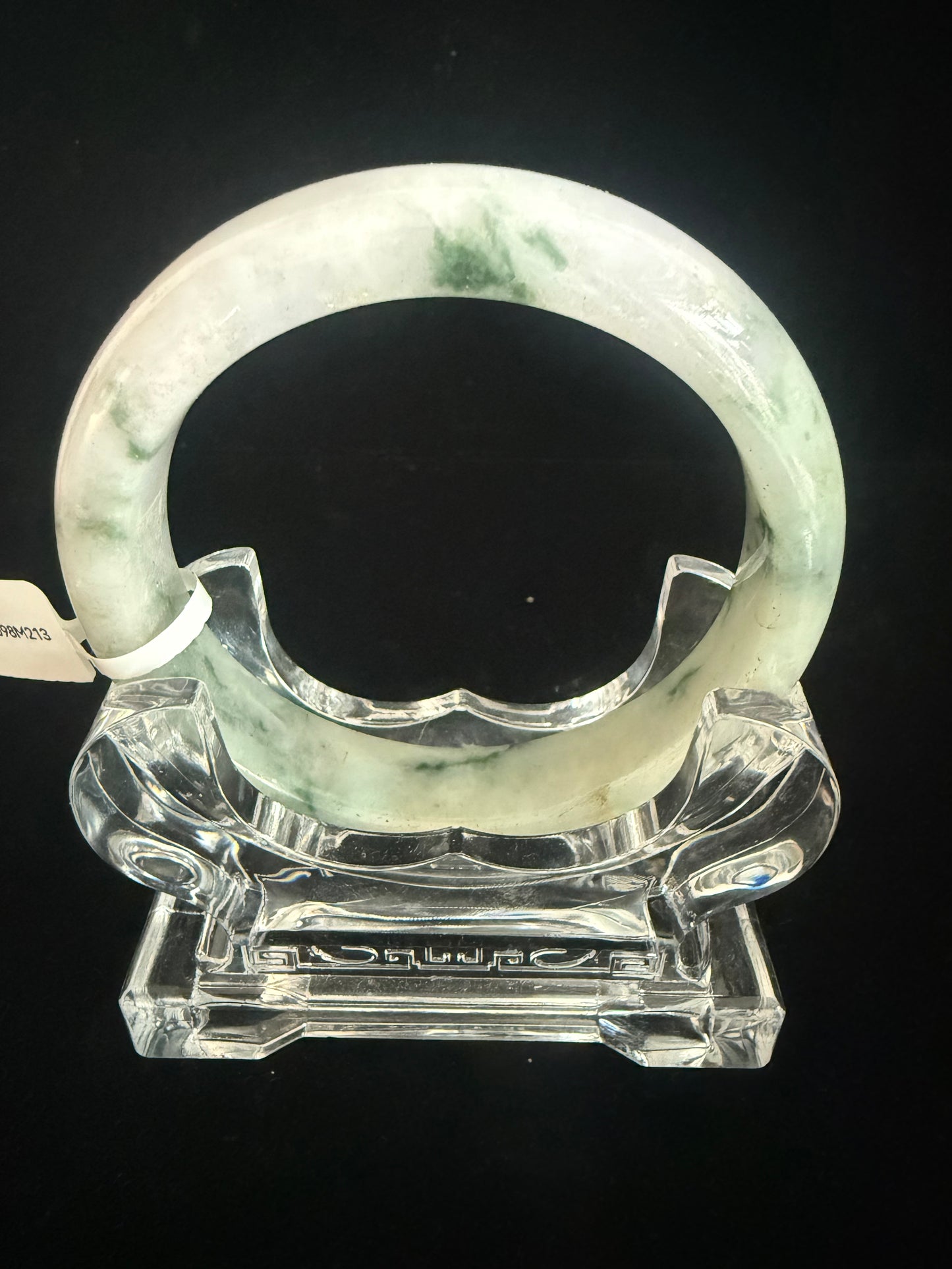 213. Floating flower Jade Bangle