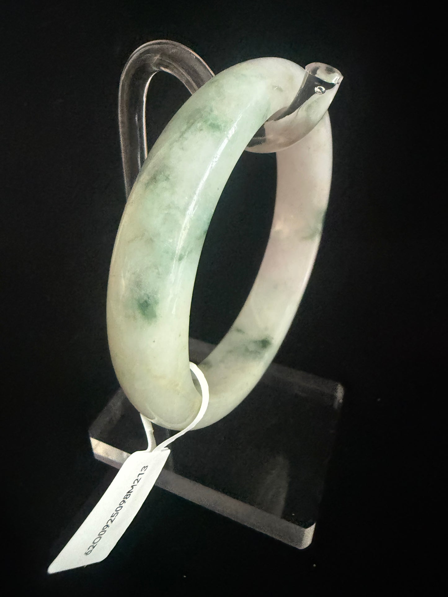 213. Floating flower Jade Bangle