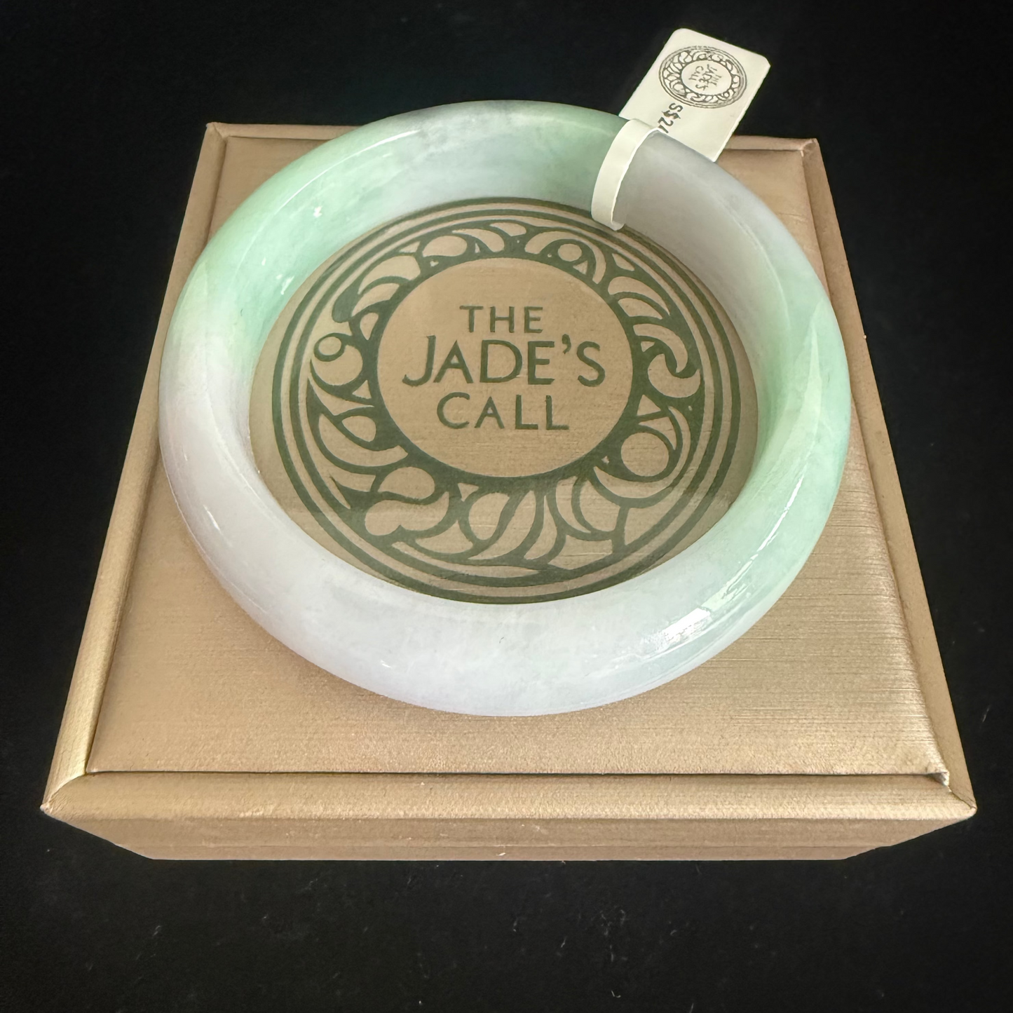 117. Mix lavender and green Jade Bangle