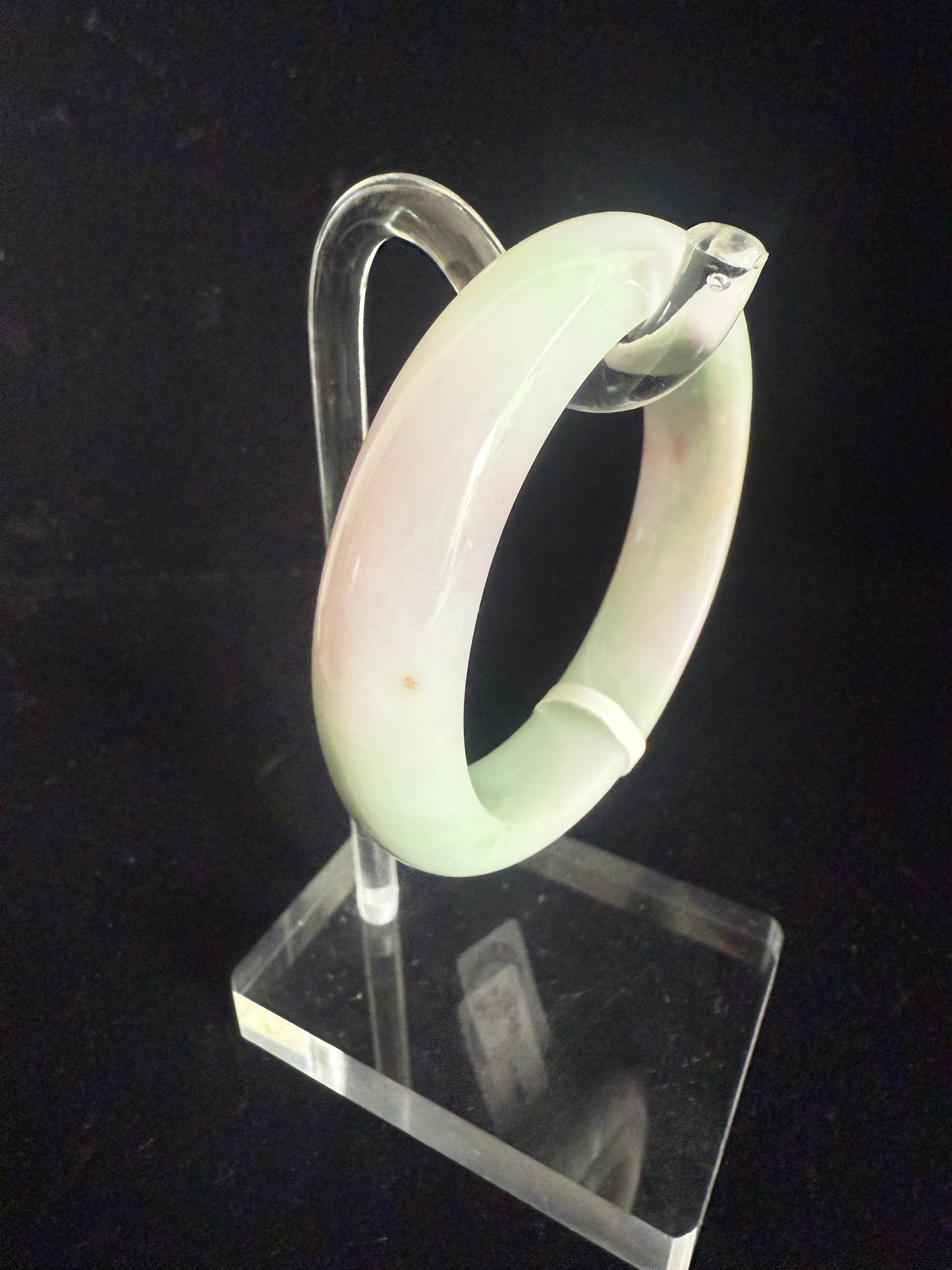 150. Blend of lavender and green Jade Bangle