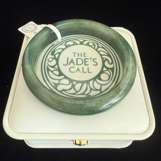 10. Lake green tones Jade Bangle