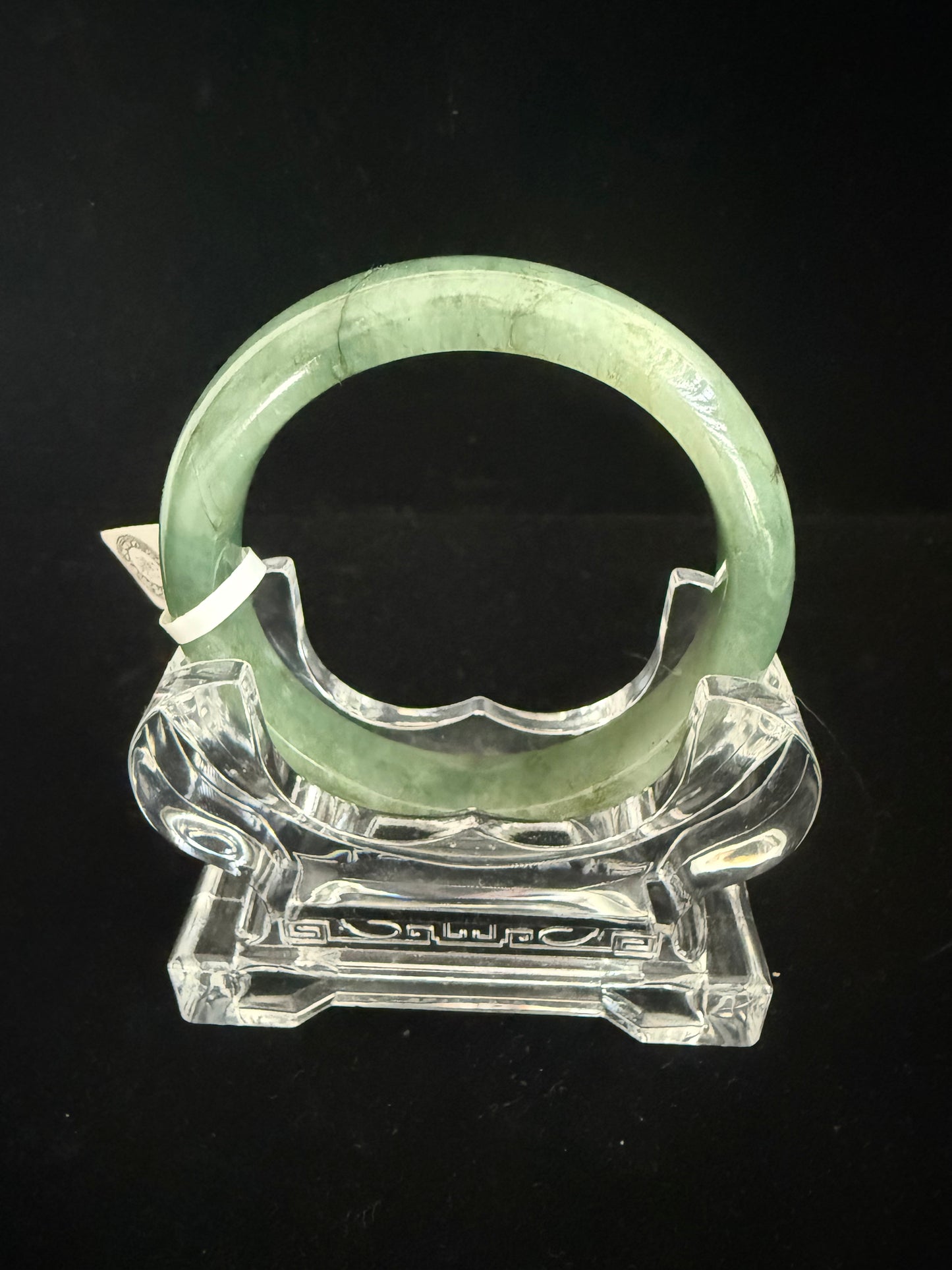 10. Lake green tones Jade Bangle