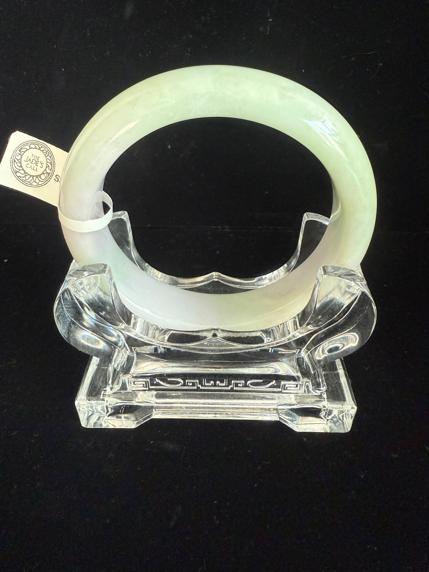 216. Clean looking light green Jade bangle