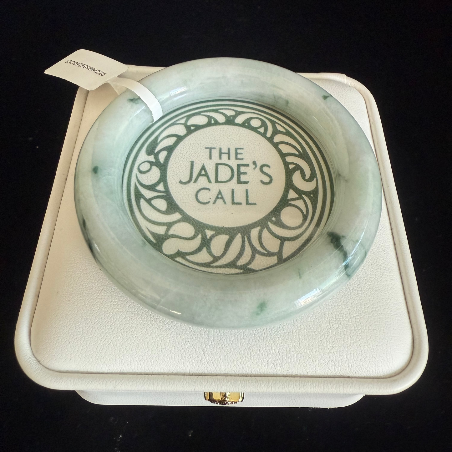 226. Floating print round jade bangle