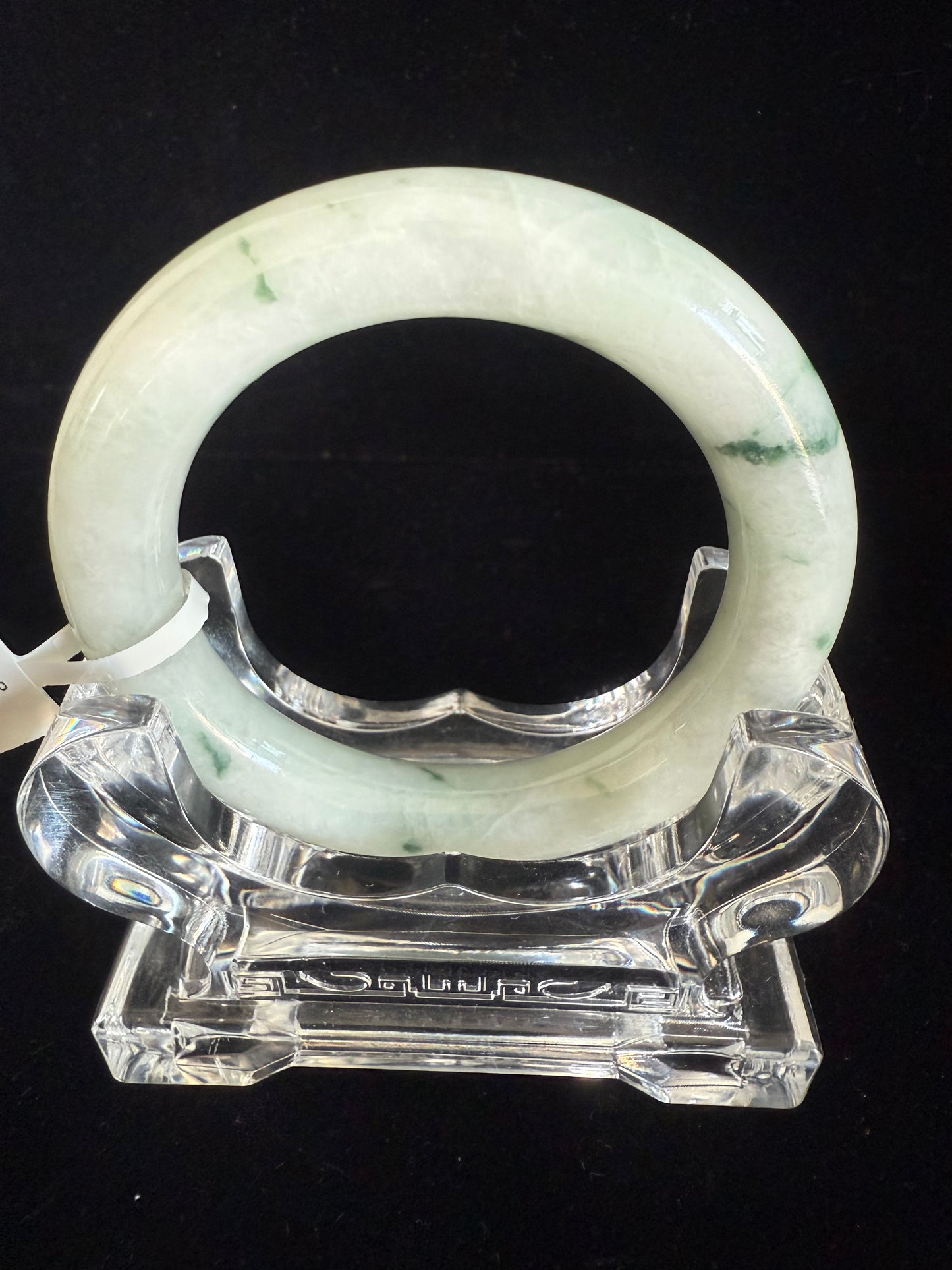 226. Floating print round jade bangle