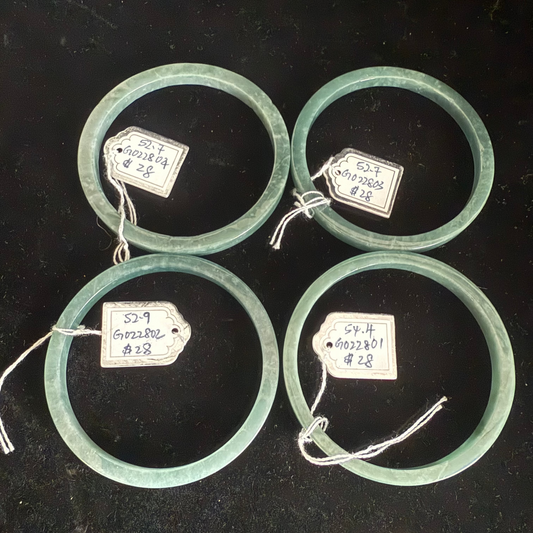 801 - 804 Guatemala Type A jadeite bangle