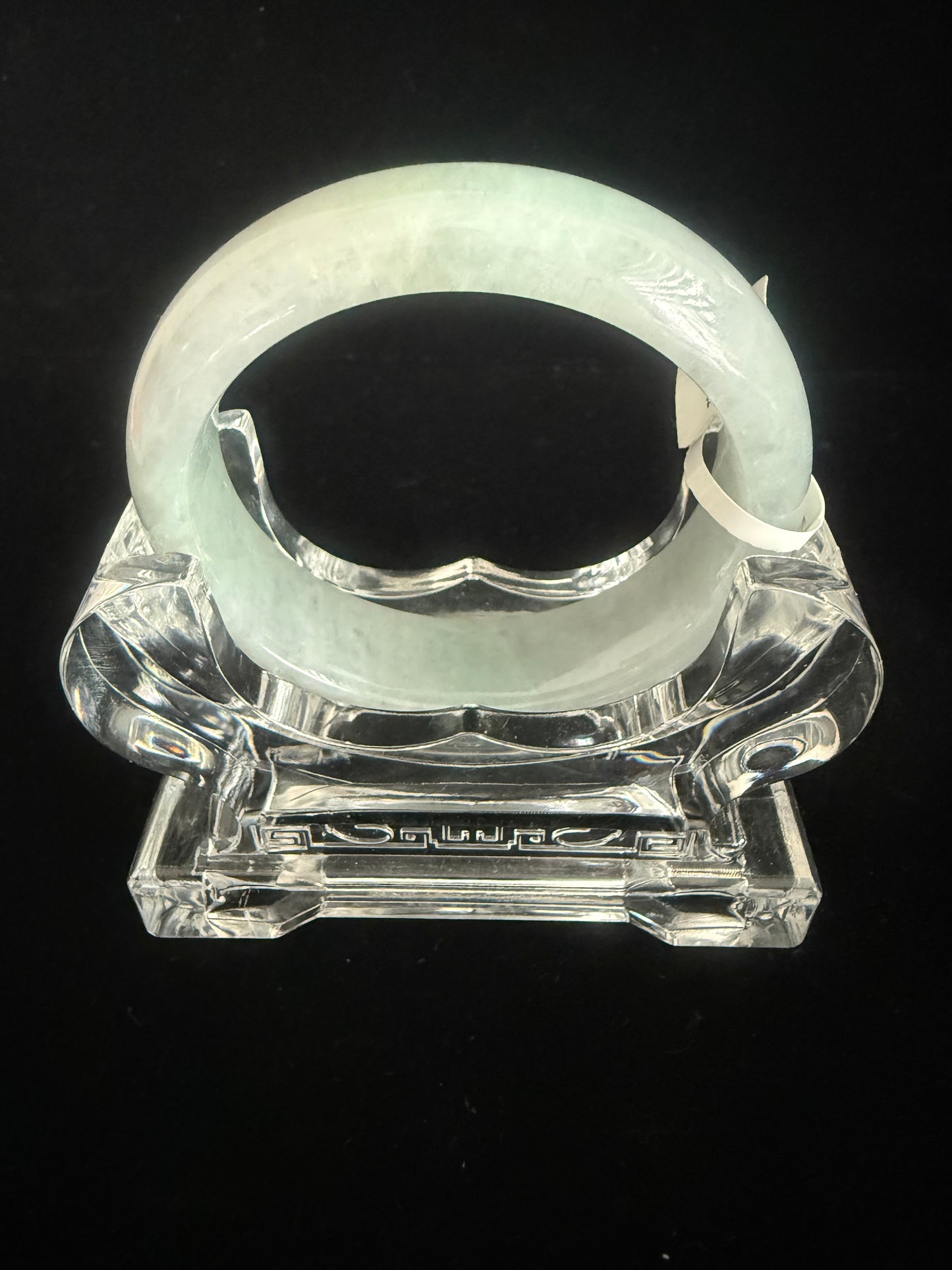 282. Glossy light blue base jade bangle